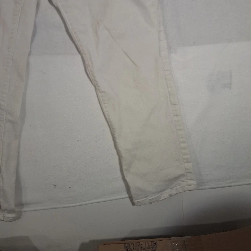 Ann Taylor LOFT Sz 29/8 White Jeans Curvy Fit Straight Leg Stretch